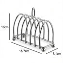 Stainless Steel Slice Toast Rack Kitchen Accessory for Storage for Gatherings Parties and Outdoor Activities Compact Design for Home and Restaurant Use