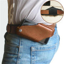 Mobile Phone Belt Pouch, Vintage PU Leather Phone Holster for Walking ， phone protective case(Brown 15*8.5cm)