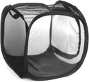 Butterfly Net Enclosure Butterfly Habitat Cage Caterpillar Habitat Butterfly Enclosure Mesh,Cage for Caterpillars Live Butterfly Outdoor Mesh Plant Enclosure Plant Protection Tent (small black)