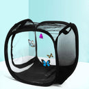 Butterfly Net Enclosure Butterfly Habitat Cage Caterpillar Habitat Butterfly Enclosure Mesh,Cage for Caterpillars Live Butterfly Outdoor Mesh Plant Enclosure Plant Protection Tent (small black)