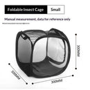 Butterfly Net Enclosure Butterfly Habitat Cage Caterpillar Habitat Butterfly Enclosure Mesh,Cage for Caterpillars Live Butterfly Outdoor Mesh Plant Enclosure Plant Protection Tent (small black)