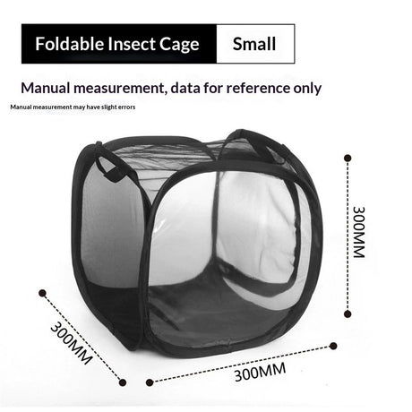 Butterfly Net Enclosure Butterfly Habitat Cage Caterpillar Habitat Butterfly Enclosure Mesh,Cage for Caterpillars Live Butterfly Outdoor Mesh Plant Enclosure Plant Protection Tent (small black)