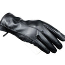 Leather Gloves for Women Winter, Touchscreen Gloves for Cold Weather with Warm Lining  Women's Touchscreen Texting Driving Winter Warm （Black）