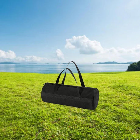 Multifunctional Handbag Camping Tent Stakes Storage Bag Electrician Large Capacity with Handles Camping Tool Bag, Black