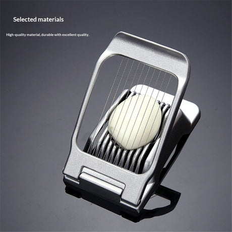Egg Slicer for Hard Boiled Eggs Egg Cutter Strawberry Slicer Heavy Duty Aluminium Tomato Slicer Stainless Steel Wire Multipurpose Egg Slicer Dicer for Soft Fruit Mushroom Home Use