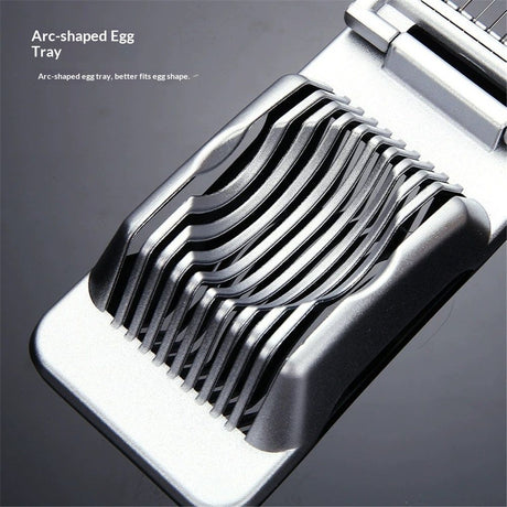 Egg Slicer for Hard Boiled Eggs Egg Cutter Strawberry Slicer Heavy Duty Aluminium Tomato Slicer Stainless Steel Wire Multipurpose Egg Slicer Dicer for Soft Fruit Mushroom Home Use