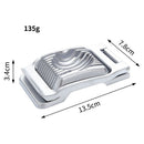 Egg Slicer for Hard Boiled Eggs Egg Cutter Strawberry Slicer Heavy Duty Aluminium Tomato Slicer Stainless Steel Wire Multipurpose Egg Slicer Dicer for Soft Fruit Mushroom Home Use