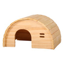 Guinea Pig Wooden House, Hamster Wooden House, Bite Arched Wood Hideout for Dwarf Hamster, Golden Bear Pet Supplies, Small Animals, Houses & Habitats.（Small）