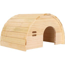 Guinea Pig Wooden House, Hamster Wooden House, Bite Arched Wood Hideout for Dwarf Hamster, Golden Bear Pet Supplies, Small Animals, Houses & Habitats.（Small）