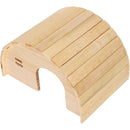 Guinea Pig Wooden House, Hamster Wooden House, Bite Arched Wood Hideout for Dwarf Hamster, Golden Bear Pet Supplies, Small Animals, Houses & Habitats.（Small）