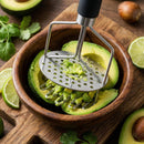 Stainless Steel Potato Masher, Double-Layer Design for Easy Mashing, Perfect for Potatoes, Avocado & Ground Beef, Durable Meat Smasher & Hamburger Tool（TPR handle）