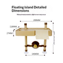 1pc Turtle Platform Floating Basking Terrace for Tortoises and Reptiles Multifunctional Aquarium Landscape Decor Easy to Clean