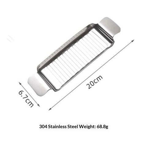 Stainless Steel Butter & Cheese Slicer –  Ergonomic Handle, Multipurpose Handheld Food Cutter for Butter, Cheese & Soft Fruits, Dishwasher Safe