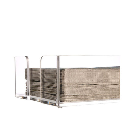 Acrylic Guest Towel Napkin Holder,Clear Bathroom Paper Hand Towels Storage Tray Modern Buffet Napkin Caddy,Fancy Flat Napkin Holders For Kitchen or Dining Room