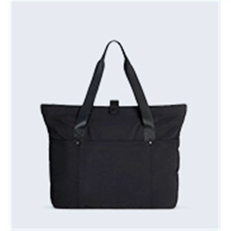 Tote Bag for Women, Foldable Tote Bag With Zipper Travel Large Shoulder Bag Handbag for Work（Black）