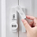 White 180 Degree Barn Door Lock,Mechanical Password Lock,3 Digit Password Keyless,Flip Latch with Combination,Protect Privacy,for Barn Door,Cabinets,Windows,Garden,Bathroom