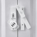 White 180 Degree Barn Door Lock,Mechanical Password Lock,3 Digit Password Keyless,Flip Latch with Combination,Protect Privacy,for Barn Door,Cabinets,Windows,Garden,Bathroom