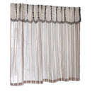 Black and white striped lace curtain head door curtain, kitchen small curtain, translucent blocking curtain Width 135 * Height 60cm [excluding pole]