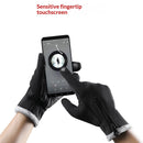Sport Gloves, Winter Gloves, Ultimate Waterproof & Windproof Thermal Non-Slip Gloves, Mens Comfortable Warm Touch Glove（Black M）