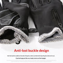 Sport Gloves, Winter Gloves, Ultimate Waterproof & Windproof Thermal Non-Slip Gloves, Mens Comfortable Warm Touch Glove（Black M）