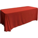 Red Rectangle Polyester Tablecloth, Table Cloth Overlay for Birthday, Wedding, Banquet, Party Decoration, Dining Table Cover,red,160x180cm