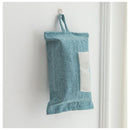 2pcs Toilet Paper Holder Reusable Tissue Holder Travel Tissue Holder Wall Hanging Tissue Box Cover Toilet Paper Storage Rectangle Napkin Holder Cloth Tissue Box for Car Office Desk, BLue