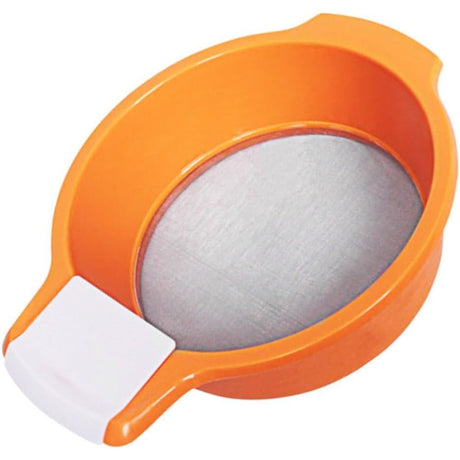 1pc Round Soil Sieve Fine Mesh Strainer for Baking and Gardening Stainless Steel Convenient Kitchen Tool for Soil Flour and Vegetable Washing