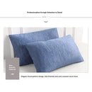 2pcs Ice silk cool pillowcase, home hotel student dormitory pillow core protective cover, simple cloud pattern elegant pillowcase（48*74cm）
