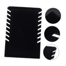 2Pcs Multiple Pendant Necklace Display Stand Jewelry Organizer Rack for Chains and Pendants Elegant Desktop Jewelry Showcase （ flat top black）