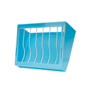 Rabbit Hay Feeder Rack Food Feeding Manger Bunny Grass Holder Small Animals Less Wasted Food Dispenser for Rabbits Guinea Pig Chinchilla Hamster (Blue)