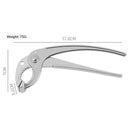 2pcs Hot Plate Gripper, Anti Scald Bowl Holder Clip, 2 In 1 Aluminium Tongs Clamp & Nut Cracker, Heavy Duty Hot Dish Grabber for Pizza Pan Pot