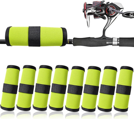 8 Pack Fishing Lure Covers, Bait Gloves Lure Wrap Fishing Bait Hook Cover Lure Guard to Keep Fishermen Fishing Safe for Fishing Rod （light green）
