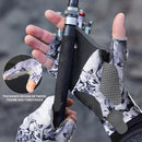 Sun Gloves  Fishing Gloves, Fingerless Sun Protection UV Protection Fishing Gloves Men/Women for Kayaking, Hiking, Paddling, Driving（L）