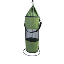 Boat Trash Bag - Heavy-Duty  Mesh Oxford Fabric with Bottom Zipper and Top Rubber Closure - Leakproof and Washable for Boats, Kayaks, Campers, RVs, and More（olive drab）