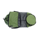 Boat Trash Bag - Heavy-Duty  Mesh Oxford Fabric with Bottom Zipper and Top Rubber Closure - Leakproof and Washable for Boats, Kayaks, Campers, RVs, and More（olive drab）