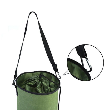 Boat Trash Bag - Heavy-Duty  Mesh Oxford Fabric with Bottom Zipper and Top Rubber Closure - Leakproof and Washable for Boats, Kayaks, Campers, RVs, and More（olive drab）