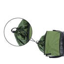 Boat Trash Bag - Heavy-Duty  Mesh Oxford Fabric with Bottom Zipper and Top Rubber Closure - Leakproof and Washable for Boats, Kayaks, Campers, RVs, and More（olive drab）