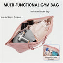 Yoga mat bag, women's Pilates exercise handbag, women's and men's exercise equipment accessories（pink）