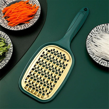 2pcs Hand Grater, Compact Shredder with Ergonomic Handle, Ideal for Cheese and Vegetables, Stainless Steel, Great Gift for Home Chefs,Green