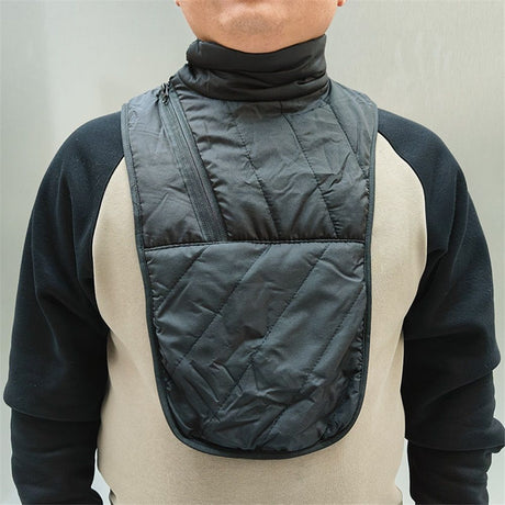 Waterproof Neck Warmer Motorcycle Winter Thermal Neck Scarf Face Mask Windproof Cycling Balaclava for Men and Women（Black）L