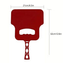 Barbecue Hand Fan - Manual Grill Hand Fan - Plastic Supporting Tool for Flame - Fan Hand for BBQ, Camping, Picnic, Outdoor Cooking, 2 Pcs（Black+Red）
