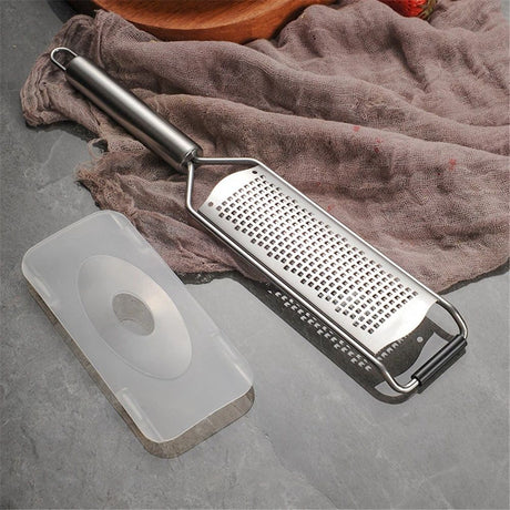 Stainless Steel Ultra Fine Cheese Grater Great for Hard Cheeses, Chocolate, Nutmeg, and Lemon Zest -  Kitchenware With brush
