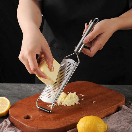 Stainless Steel Ultra Fine Cheese Grater Great for Hard Cheeses, Chocolate, Nutmeg, and Lemon Zest -  Kitchenware With brush