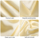 120cm Round Satin TableclothsOverlay Round Satin Table Cover Bright Silk Smooth Fabric Tablecloth for Wedding Banquet Tables Decoration（champagne）