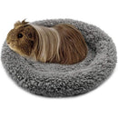 Warm Guinea Pig Bed,  Outer Inner Diameter Hamster Beds with Plush, Machine Washable Small Pet Hideout, Cozy Carrier Cage Accessories for Small Dwarf Rabbits Hedgehog Squirrel Ferret（grey）