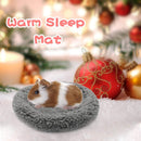 Warm Guinea Pig Bed,  Outer Inner Diameter Hamster Beds with Plush, Machine Washable Small Pet Hideout, Cozy Carrier Cage Accessories for Small Dwarf Rabbits Hedgehog Squirrel Ferret（grey）