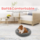 Warm Guinea Pig Bed,  Outer Inner Diameter Hamster Beds with Plush, Machine Washable Small Pet Hideout, Cozy Carrier Cage Accessories for Small Dwarf Rabbits Hedgehog Squirrel Ferret（grey）