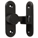 Barn Door Locks, 90/180 Degree Right Angle Flip Gate Latch Fit for Bedroom, Garden, Cabinet - Sturdy and Secure Sliding Barn Door Lock (Black-2 Pcs)