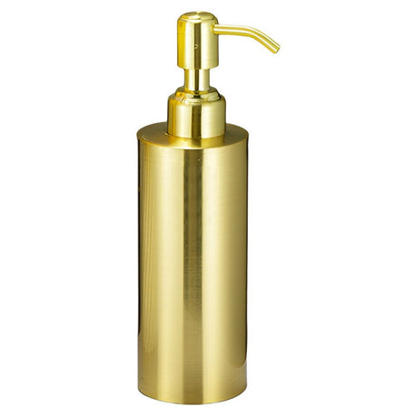 Gold Soap Dispenser, Full Stainless Steel Soap Dispenser, Conditioner – Modern Countertop Dispenser with Non-Slip Protective Pads