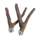 2 pieces of parrot habitat natural bird bracket grinding claws climbing wooden cage accessories and toys, suitable for long tailed parrots, love birds, parrots, parrots, and finches (15cm)